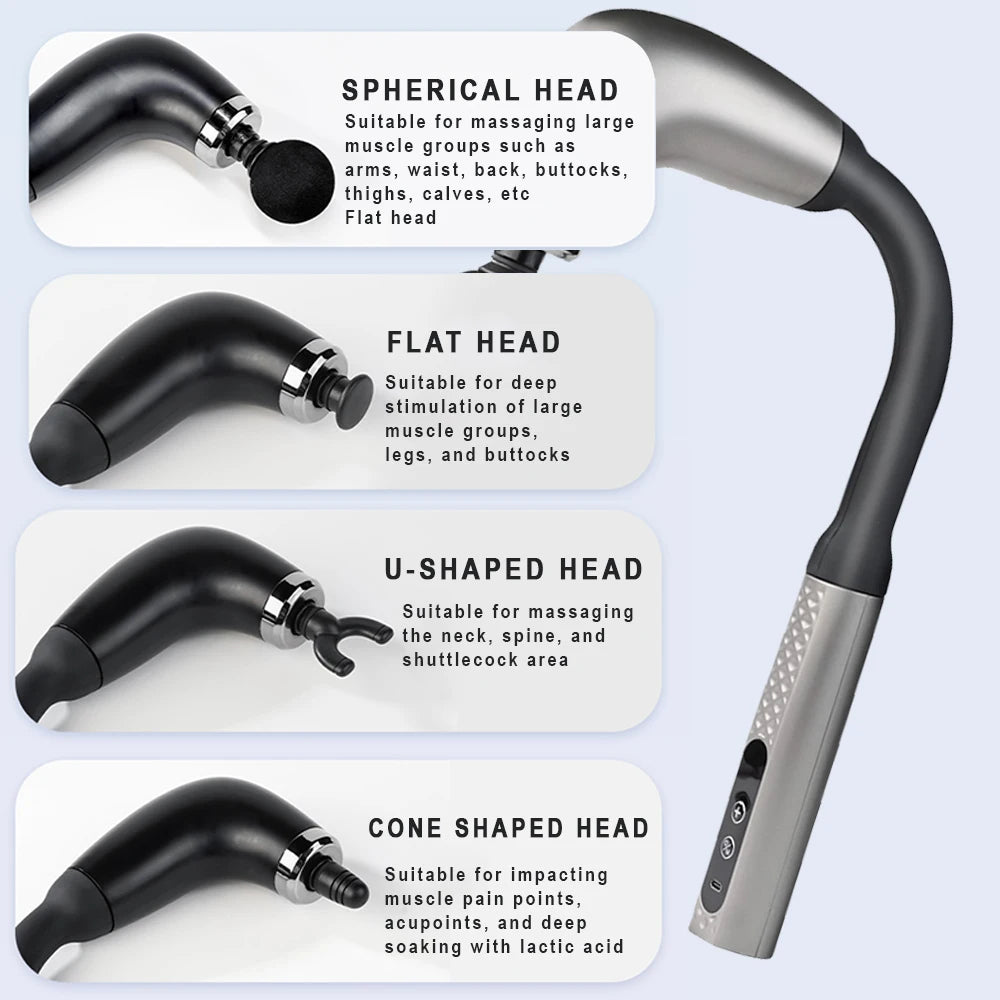 Massage Gun with Extended Handle